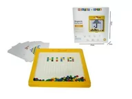 Tablice dla dzieci - Mozaika magnetyczna 50 el. 10 szablonów + Gratis - miniaturka - grafika 1