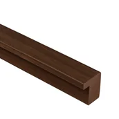 Listwy przypodłogowe - Leziter Listwa końcowa z efektem orzecha 260x2,5x1,8 cm - miniaturka - grafika 1