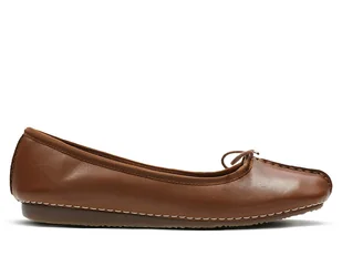 Clarks, Baleriny damskie, Freckle Ice, brązowe, rozmiar 37 1/2 - Baleriny - miniaturka - grafika 1