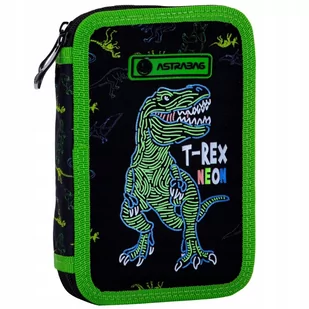 Piórnik podwójny z wyposaż T-Rex ASTRA - Podręczniki dla gimnazjum - miniaturka - grafika 1