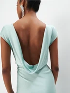 Sukienki - Mohito - Satynowa sukienka maxi - miętowy - miniaturka - grafika 1