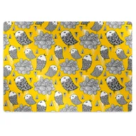 Podnóżki, podpórki, podkładki - Podkładka pod krzesło Doodle ptaki 140x100 cm - miniaturka - grafika 1