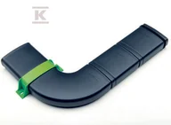 Akcesoria do wentylacji i klimatyzacji - Kolano poziome KERMI EasyFlow - 90°, 3 szt., HDPE, płaski 126x60mm, L=574mm - miniaturka - grafika 1