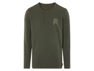 Koszulki męskie - LIVERGY® Koszulka męska bawełniana z długim rękawem (Zielony, S (44/46)) - miniaturka - grafika 1