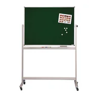 Tablice i flipcharty - MAGNETOPLAN Tablica zielona OBROTOWA SP 200x100cm 360o ROLKI 1242095 - miniaturka - grafika 1