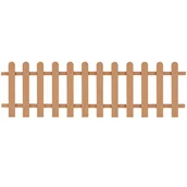 Ogrodzenia - vidaxl Płot sztachetowy, 200x60 cm, WPC, brązowy - miniaturka - grafika 1