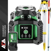 Sprzęt geodezyjny - Niwelator laserowy ADA 400HV G z Detektorem Statyw aluminiowy 1,6m Leica Łata niwelacyjna 5m SurvGeo - miniaturka - grafika 1