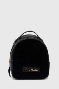 Love Moschino plecak damski kolor czarny mały gładki JC4133PP1LLK100A - Plecaki - miniaturka - grafika 1