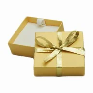 Biżuteria - akcesoria - Etui Tekturowe z Kokardką - ZŁOTE - miniaturka - grafika 1