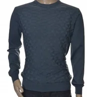 Swetry męskie - Strokers Klasyczny Elegancki Sweter Męski Bawełniany Xxl 2Xl Grafitowy - miniaturka - grafika 1