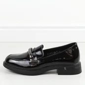 Półbuty damskie - Czarne lakierowane półbuty damskie Vinceza 58411 - miniaturka - grafika 1