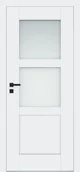 Drzwi wewnętrzne - Dre Drzwi Wewnętrzne Z Szybą Estra 3 Okleina Biała Mat - miniaturka - grafika 1