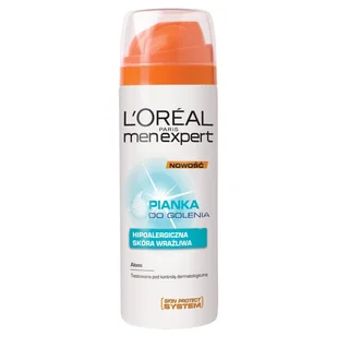 Loreal Men expert hydra sensitive - pianka do golenia, efekt gaśnicy 200ml - Kosmetyki do golenia - miniaturka - grafika 3