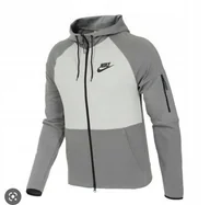 Bluzy męskie - Nike Bluza Sportowa z kapturem Męska rozpinana roz DD5284-077. M - miniaturka - grafika 1