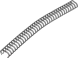 Renz preferencyjny ring wire drut grzebień do łączenia elementów w 3: 1, podziału 34 pętli, średnica 16.0 MM, 5/8 cala, czarny 311600134 - Grzbiety do bindownic - miniaturka - grafika 1