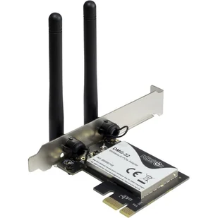 Inter-Tech DMG-32 Wewnętrzny WLAN 650 Mbit/s - Karty sieciowe - miniaturka - grafika 1