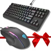 Zestawy myszka + klawiatura - ZESTAW GAMINGOWY Klawiatura MECHANICZNA Myszka Gamingowa GENESIS dla graczy - miniaturka - grafika 1