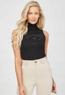 Swetry damskie - GUESS SWETER DAMSKI BEZ RĘKAWÓW LOGO L 0A8G5* L 10_8 - miniaturka - grafika 1