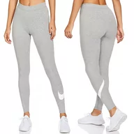 Legginsy - Nike legginsy damskie szare sportowe 815998-063 S - miniaturka - grafika 1