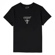Koszulki sportowe damskie - Damski t-shirt z nadrukiem Guess Colette - czarny - GUESS - miniaturka - grafika 1