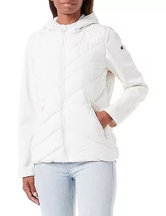Champion Legacy Outdoor W-Light Microber & Bonded Fleece Hooded Kurtka Damska, Off White, L - Kurtki damskie - miniaturka - grafika 1
