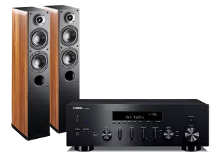 Yamaha R-N600A (czarny) + Nota 550 (orzech) - Zestawy stereo - miniaturka - grafika 1