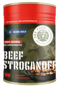 SKYFOOD BEEF STROGANOFF z kaszą gryczaną - Racje żywnościowe SKYFOOD BEEF STROGANOFF z kaszą gryczaną - Racje żywnościowe - miniaturka - grafika 1