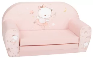 Delsit, Sofa, Kanapa Rozkładana Z Pianki Dla Dziecka, Dt2-22060 Miś Baletnica - Krzesełka i taborety dla dzieci - miniaturka - grafika 1