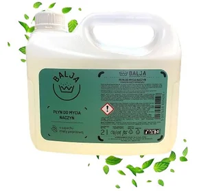 BALJA Płyn do mycia naczyń REFILL – Mięta pieprzowa 2L - Płyny do naczyń - miniaturka - grafika 1