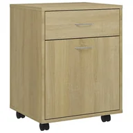 Szafki biurowe - Skandynawski kontenerek biurowy dąb sonoma N6-A04 - miniaturka - grafika 1