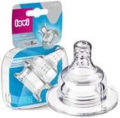 Smoczki do butelek - LOVI SMOCZEK DO BUTELKI SUPERVENT KASZKA 6m+ 2szt. - miniaturka - grafika 1