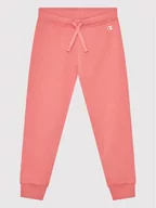 Odzież sportowa dziecięca - Champion Spodnie dresowe Logo Stretch 404451 Różowy Regular Fit - miniaturka - grafika 1