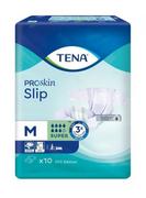 Pozostałe kosmetyki - SCA HYGIENE PRODUCTS AB TENA Slip Super M pieluchomajtki 10 sztuk + Gratis chusteczki oczyszczające 10 sztuk 9046850 - miniaturka - grafika 1