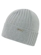 Czapki damskie - Ziener Czapka beanie "Isafin" w kolorze szarym - miniaturka - grafika 1