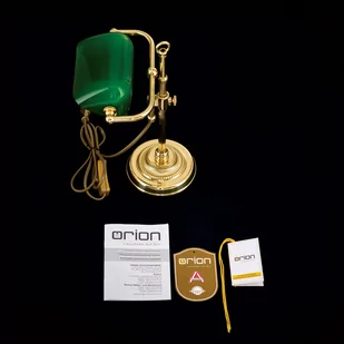 Lampa bankierska Harvard, mosiądz/zielony, 32 cm - Lampy stojące - miniaturka - grafika 4