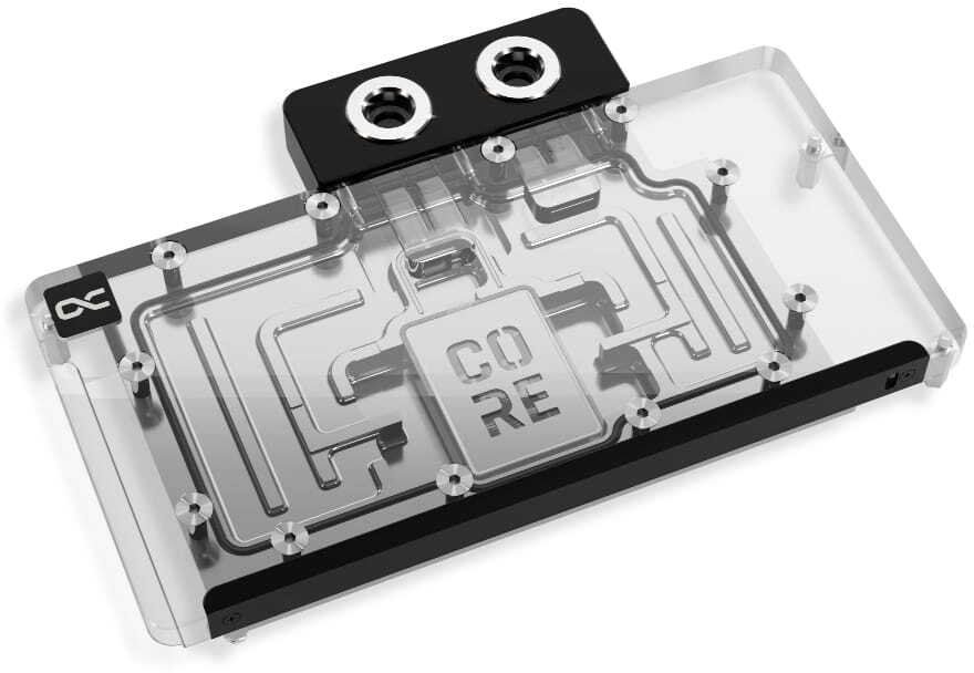Alphacool Core RX 9070 Quicksilver/Swift GPU Wasserblock, ARGB, mit Backplate - Acryl 14799