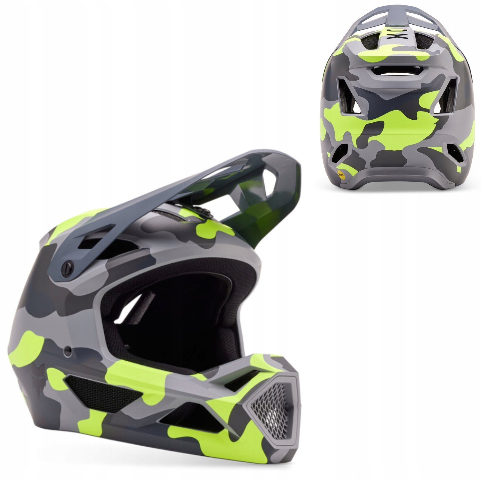 Kask Rowerowy Fox Rampage Ce/Cpsc White Camo M (57-58 cm) full face