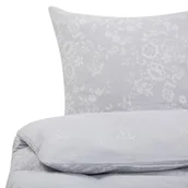 Pościel - Komplet Pościeli Bawełnianej Satynowej W Kwiaty 220 X 240 Cm Szary Morningside - miniaturka - grafika 1