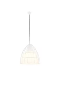 Kaspa LAMPA wisząca FRAME L 10345101 szklana OPRAWA Zwis IP20 klatka drut Biały - Lampy sufitowe - miniaturka - grafika 1