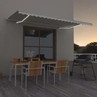 Markizy - VidaXL Lumarko Ręcznie zwijana markiza z LED, 500 x 300 cm, kremowa! 3068942 VidaXL - miniaturka - grafika 1