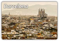Magnesy - BARCELONA - Sagrada Familia - Panorama - Świątynia - Magnes na lodówkę - miniaturka - grafika 1