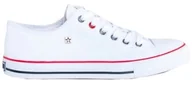 Trampki damskie - Damskie trampki Big Star tenisówki T274022 biały 39 - miniaturka - grafika 1