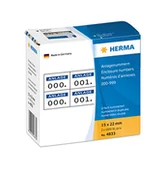 Papier do drukarek - Herma Anlagennr. selbstkl. 2-fach 15x22 mm Aufdr. dunkelbl. - 4833 - miniaturka - grafika 1