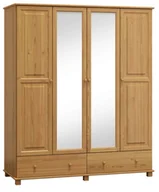 Szafy - Szafa sosnowa 4D nr3 S180 olcha - miniaturka - grafika 1