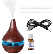 Aromaterapia - Zestaw do aromaterapii - dyfuzor zapachowy USB 300 ml + olejek eteryczny SportRecord (00010970 + essential oil) - miniaturka - grafika 1