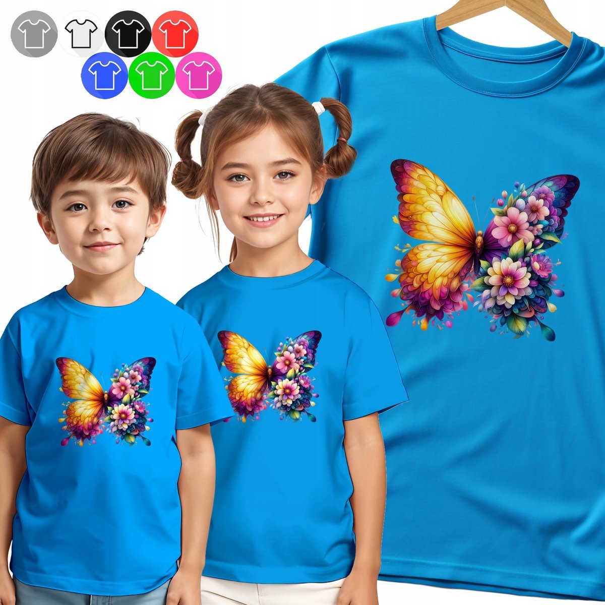 KOSZULKA DZIECIĘCA T-SHIRT - SERCE SZPILKI PERFUMY RÓŻ WZORY - 3XS