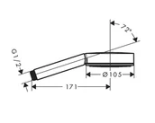 Słuchawki prysznicowe - Hansgrohe Pulsify Green Słuchawka prysznicowa biały mat 24121700 - odbiór osobisty: Kraków, Świebodzin - miniaturka - grafika 1