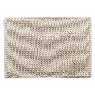Beżowy dywanik łazienkowy 50x80 cm Isalis – douceur d'intérieur - Dywaniki łazienkowe - miniaturka - grafika 1