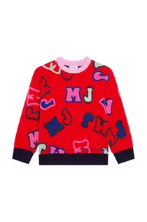 Swetry dla dziewczynek - Marc Jacobs sweter dziecięcy kolor czerwony - grafika 1