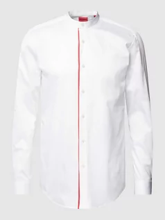 Koszule męskie - Koszula biznesowa o kroju slim fit ze stójką model ‘Kaleb’ - grafika 1